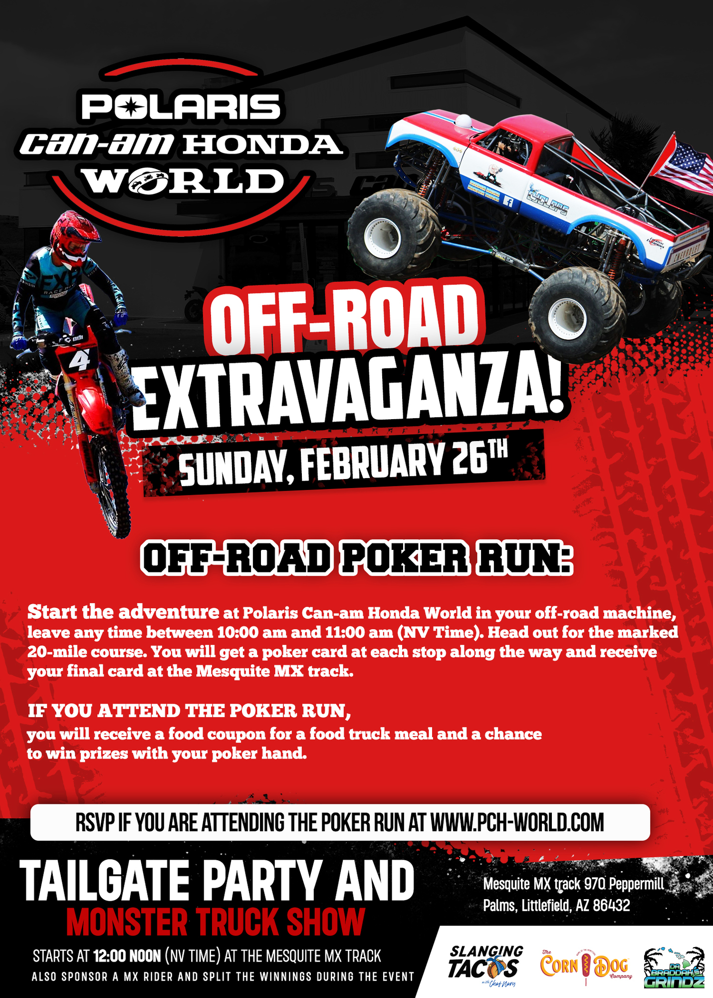 Event Schedules at Polaris CanAm Honda World In Mesquite, Nevada